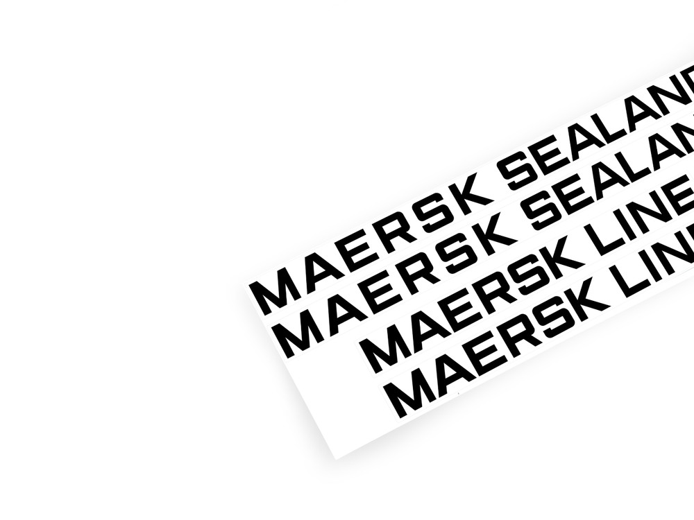 Custom stickers for Set 10152 Maersk Line Container Ship