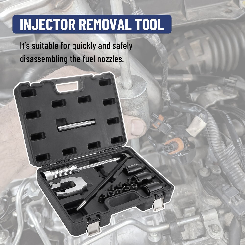 Auto Truck Diesel Injector Extractor Slide Hammer Puller Extractor Complete Set