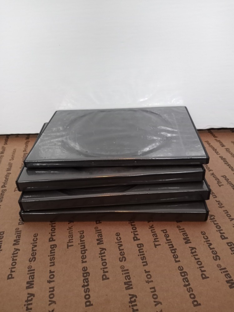 3 Empty DVD Cases - Replacement for Single or Double mixed new or used
