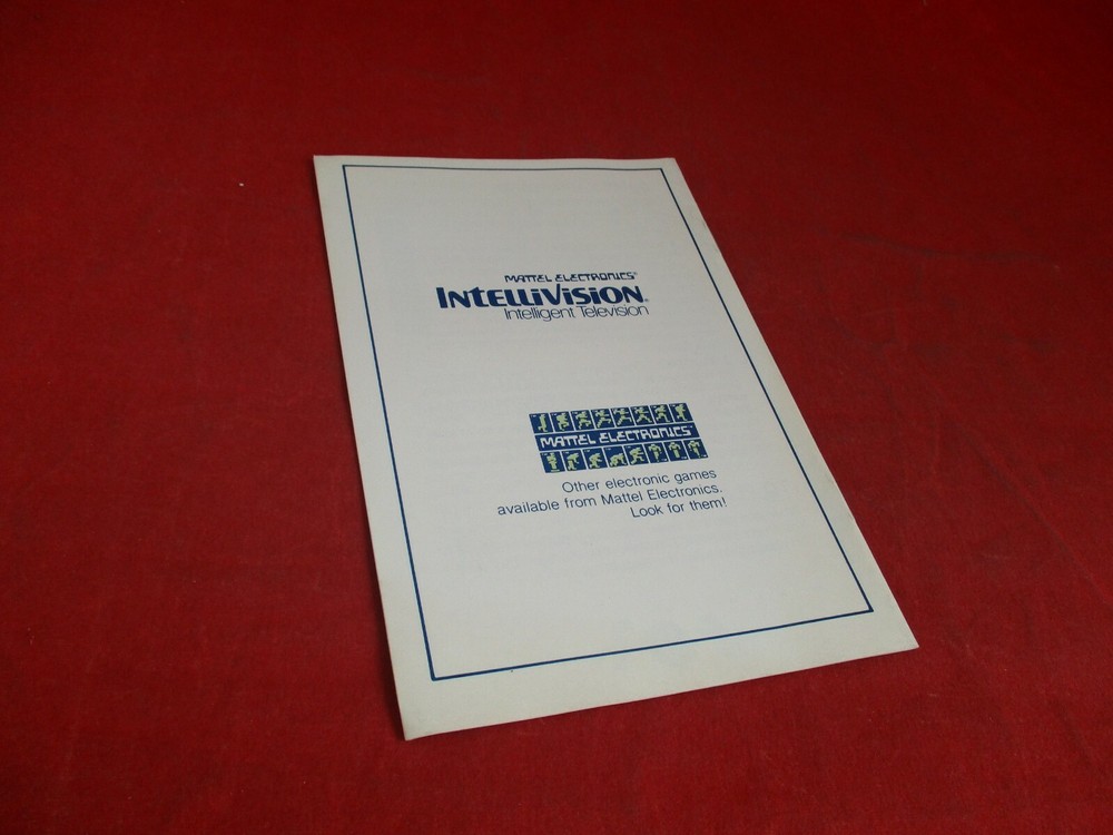 Space Hawk Mattel Intellivision Instruction Manual Booklet ONLY