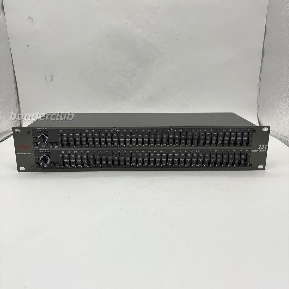 DBX 231 Dual-Channel 31-Band Graphic Equalizer Rack Mount US