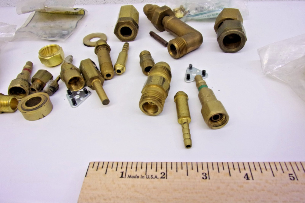 About 30 Torch welding bronzing misc pipe and couplings assortment
