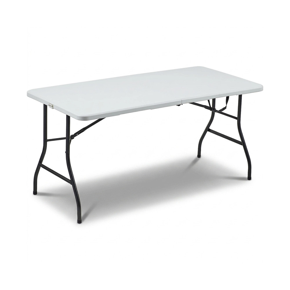 5 ft Half Folding Resin Table For Picnic Or Barbecue