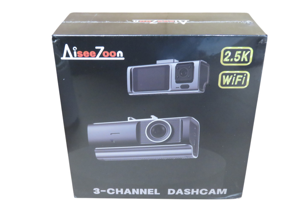 3-Channel Dashcam 2.5k Wifi - NEW
