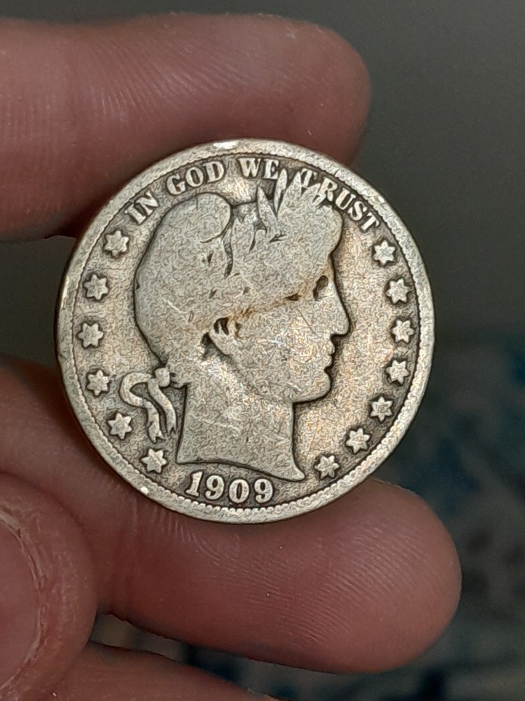 1909- P Barber Half Dollar #5