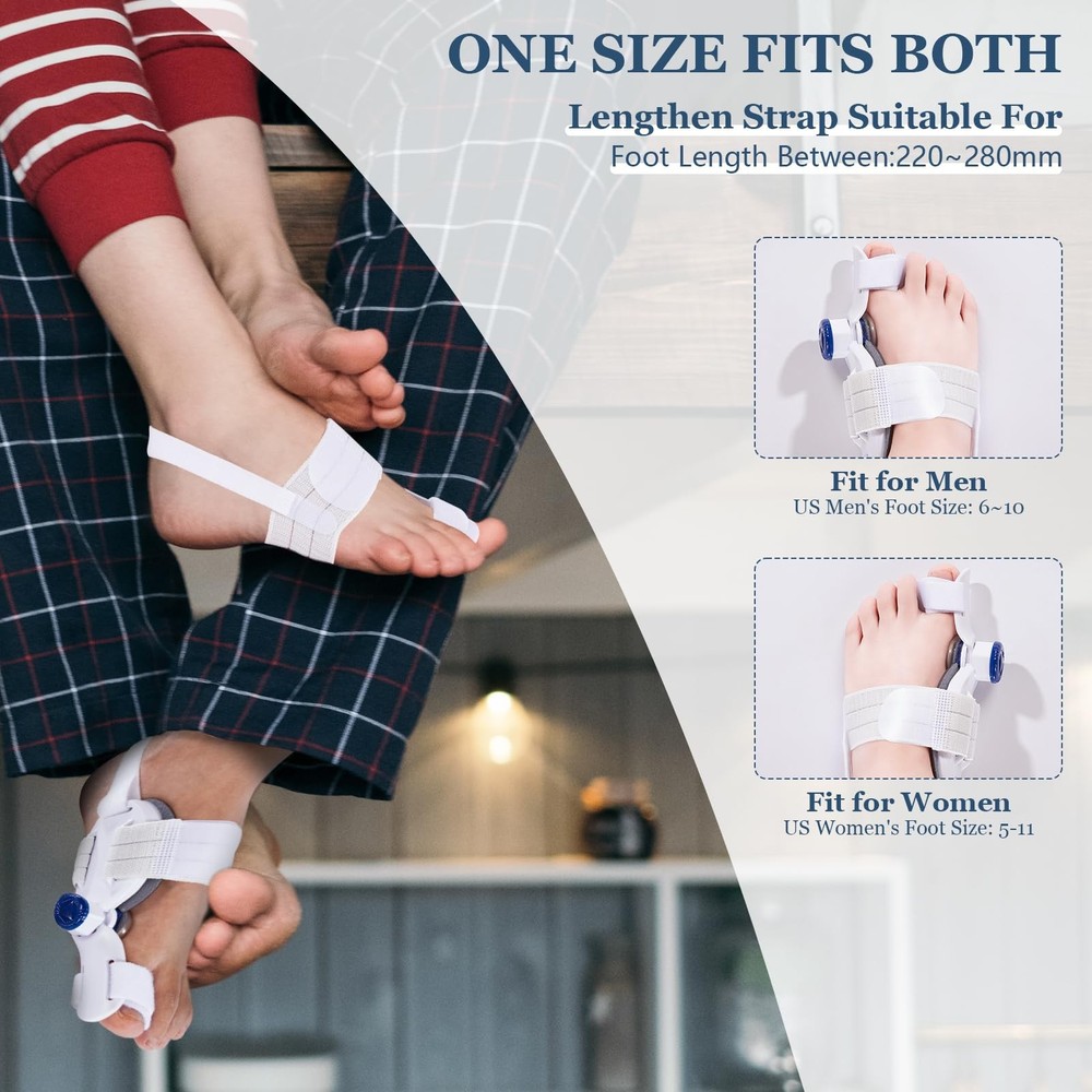IvyWorkshop Bunion Corrector for Women & Men, Adjustable Toe Straightener