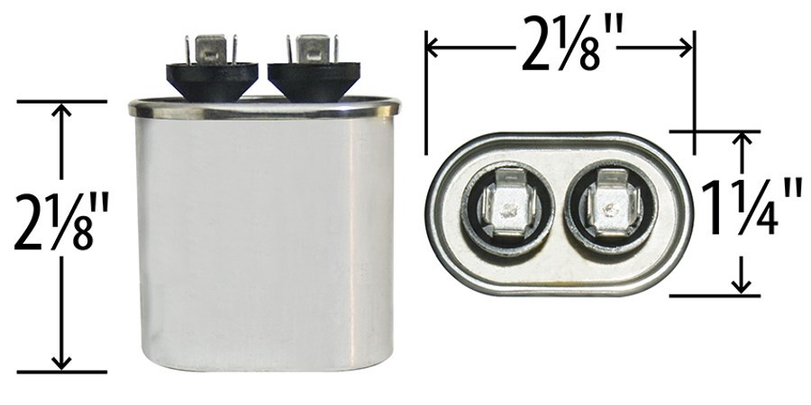 CAPCOM Capacitor Oval 7.5 uf 370 volt 27L566 27L566S Replace 97F9001