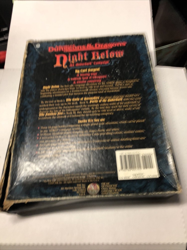 AD&D Dungeons & Dragons Night Below An Underdark Campaign
