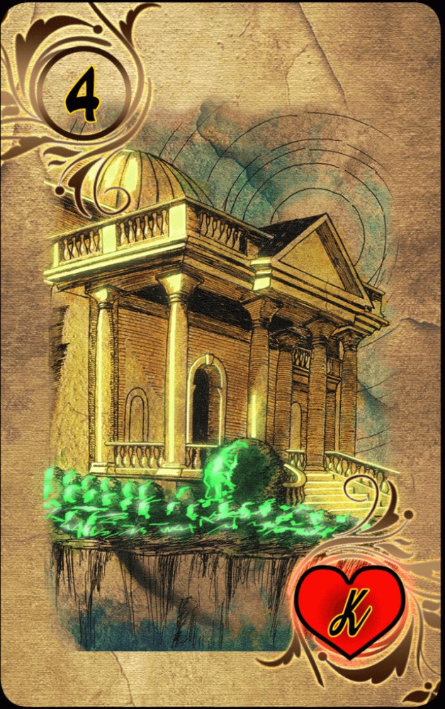 Оракул Ленорман "Золотая Сова" Oracle Lenormand "Golden Owl" Deck Tarot