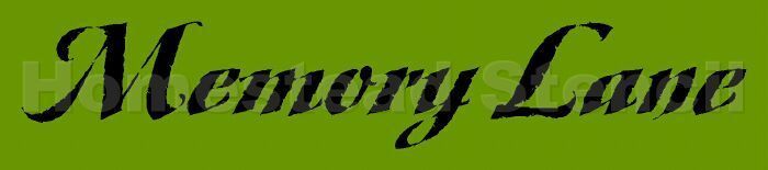 ~ITEM #4584 A Primitive Stencil ~ MEMORY LANE