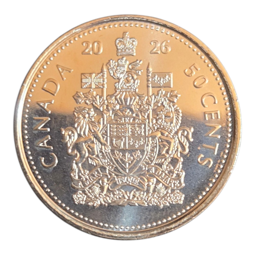 Canada 2026 BU UNC Uncirculated Fifty Cent Piece!!