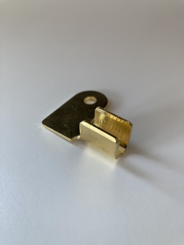 Open Barrel Flag Ring Terminal, 2AWG