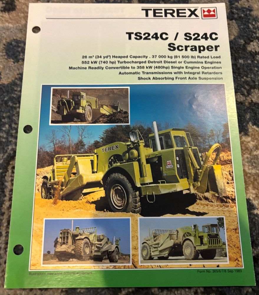 Terex TS24C S24C Scraper Brochure AMIL25