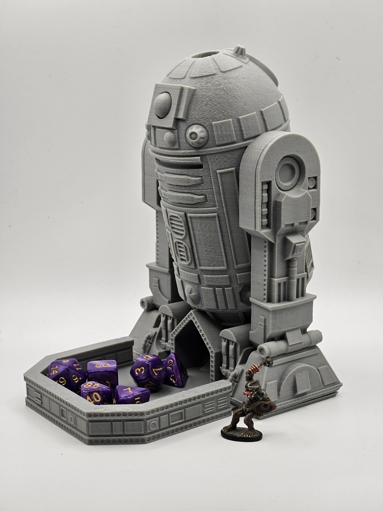 sci fi droid Dice Tower / droid dice roller DnD/Pathfinder/Tabletop RPG