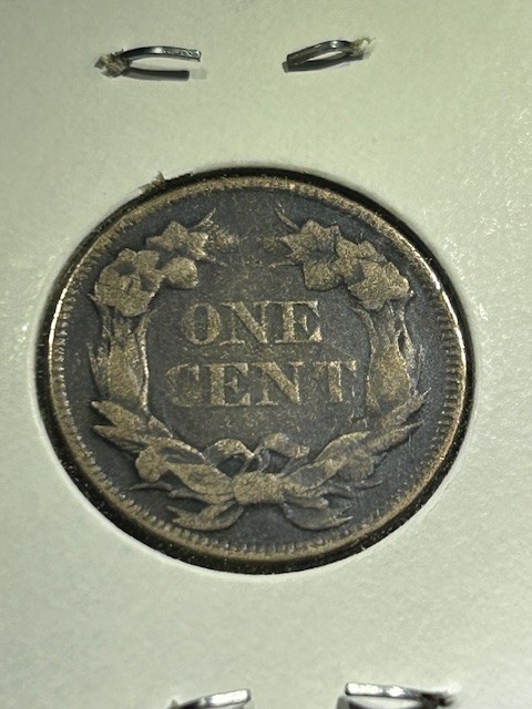 1858 flying eagle cent AU Penny 1C LL