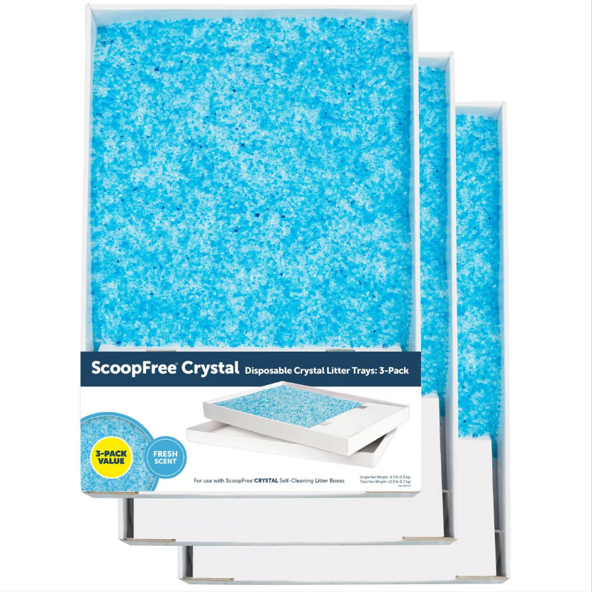 PetSafe ScoopFree Complete Disposable Crystal Cat Litter Tray, 3 count