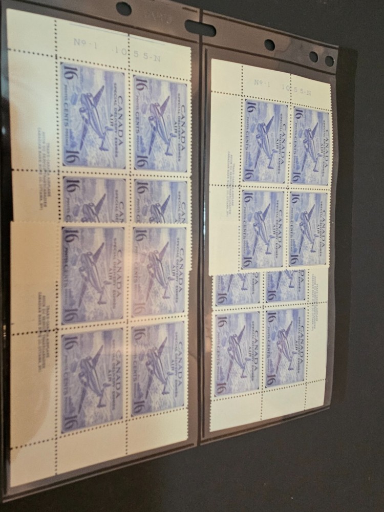 CANADA stamp - SCOTT#CE1 and CE2 MINT PLATE BLOCK MNH