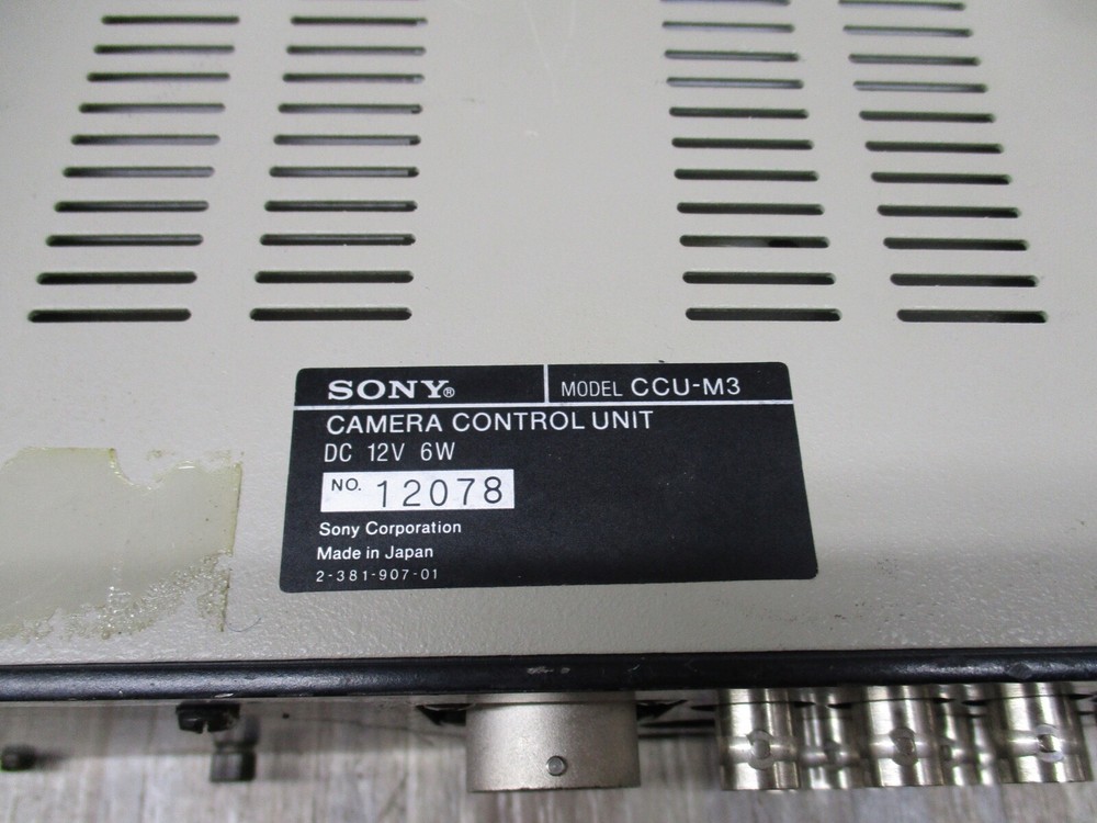 Sony CCU-m3 Camera Control Unit dc12v 6w