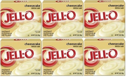 Jell-O Cheesecake Instant Pudding Dessert Mix 6 Pack