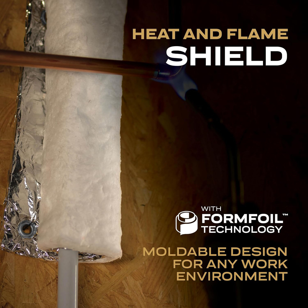 Heat and Flame Shield with Formfoil Technology – Moldable, Reusable, Heat Transf