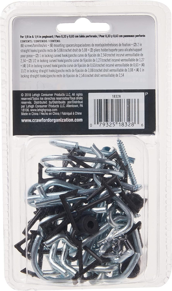 Lehigh 32-Piece Locking Peg Hook Assortment #1832A