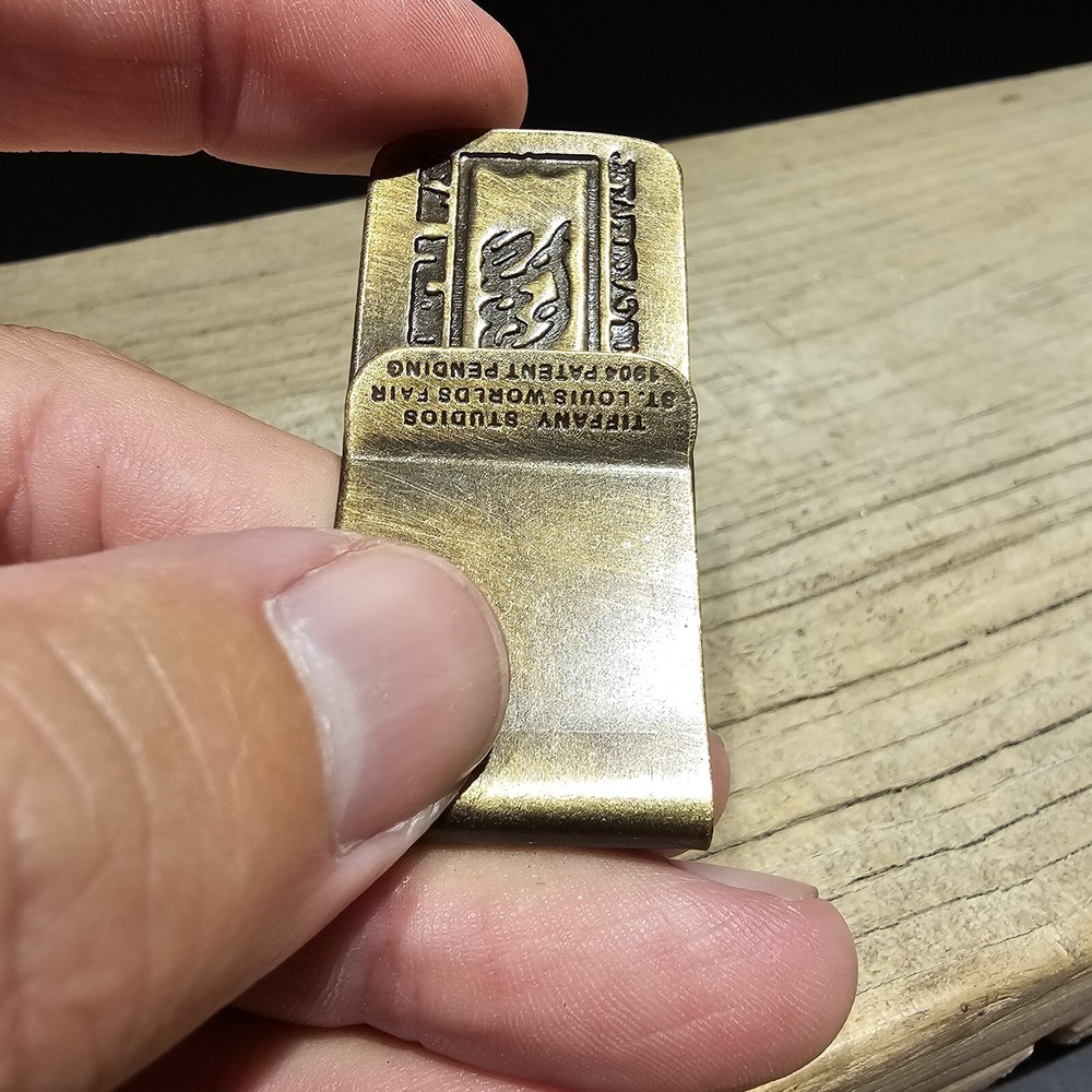 Antique Style Brass Coca Cola Money Clip