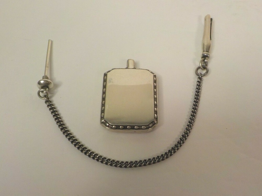 Vintage Sterling Silver Miniature Scent Bottle on Chain