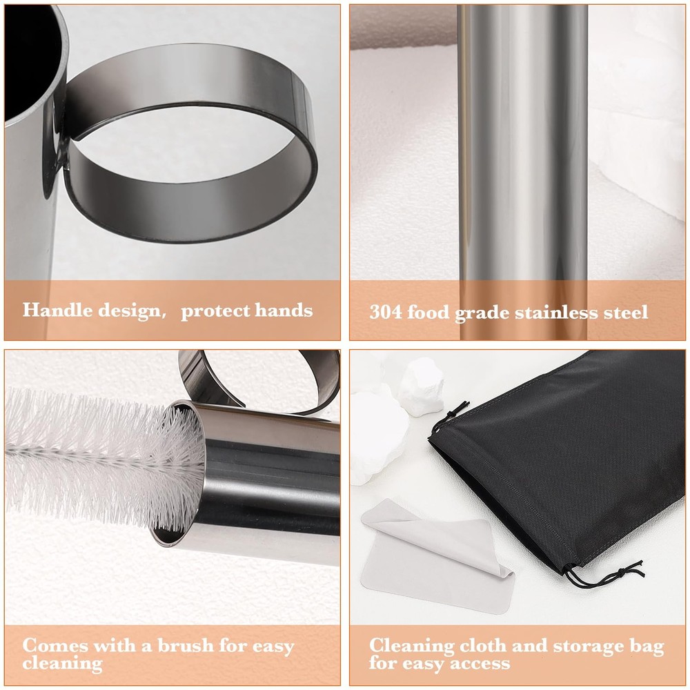 6pcs Maple Syrup Hydrometer Kit,Maple Syrup Density Kit,Stainless Steel Maple...