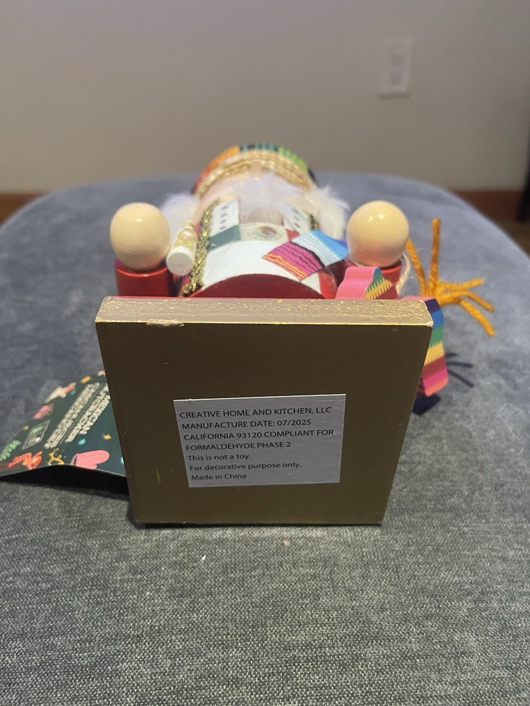 Mexican Nutcracker 9” With Tequila & Piñata NWT