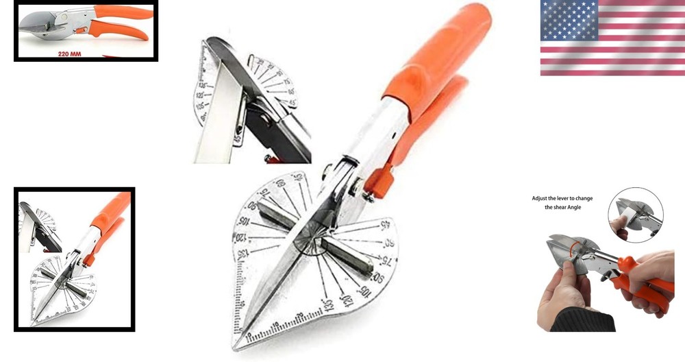 Multi-Angle Miter Shear Cutter - 45-135° Adjustable Scissors for Precision Cuts