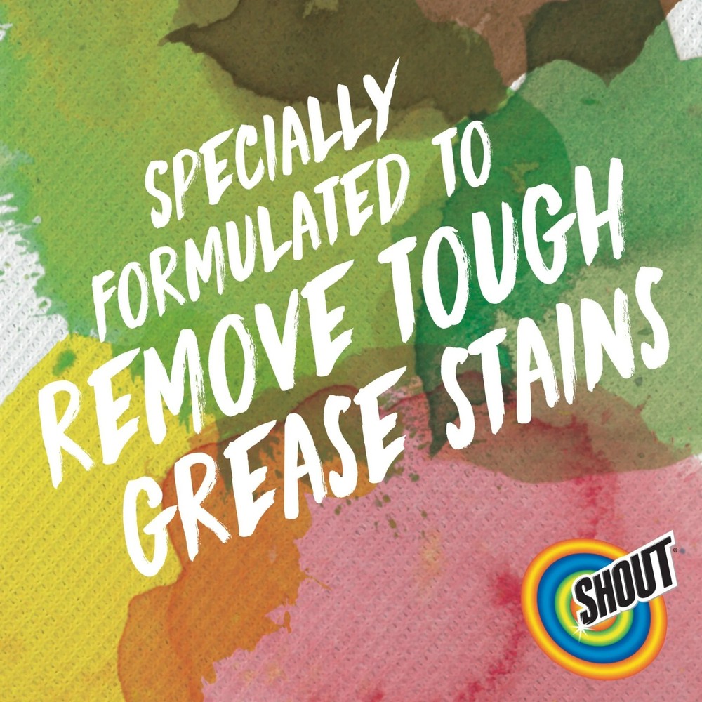 Shout Advanced Grease Busting Foam Laundry Stain Remover, 18 Ounce