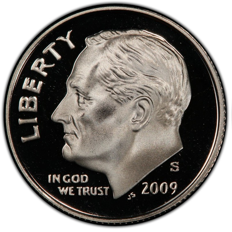 2009-S Clad Proof Roosevelt Dime 10C