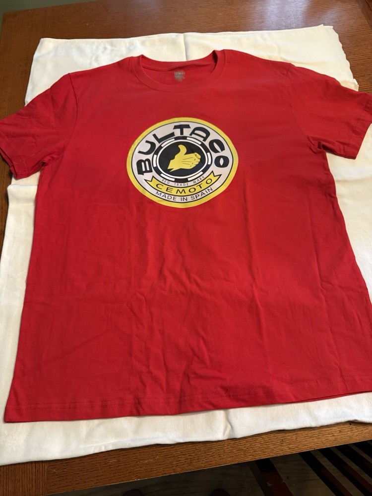 Bultaco T shirt front & back printing
