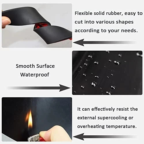 Adhesive Rubber Strips with Adhesive Backing Self Stick Neoprene Solid Rubber.