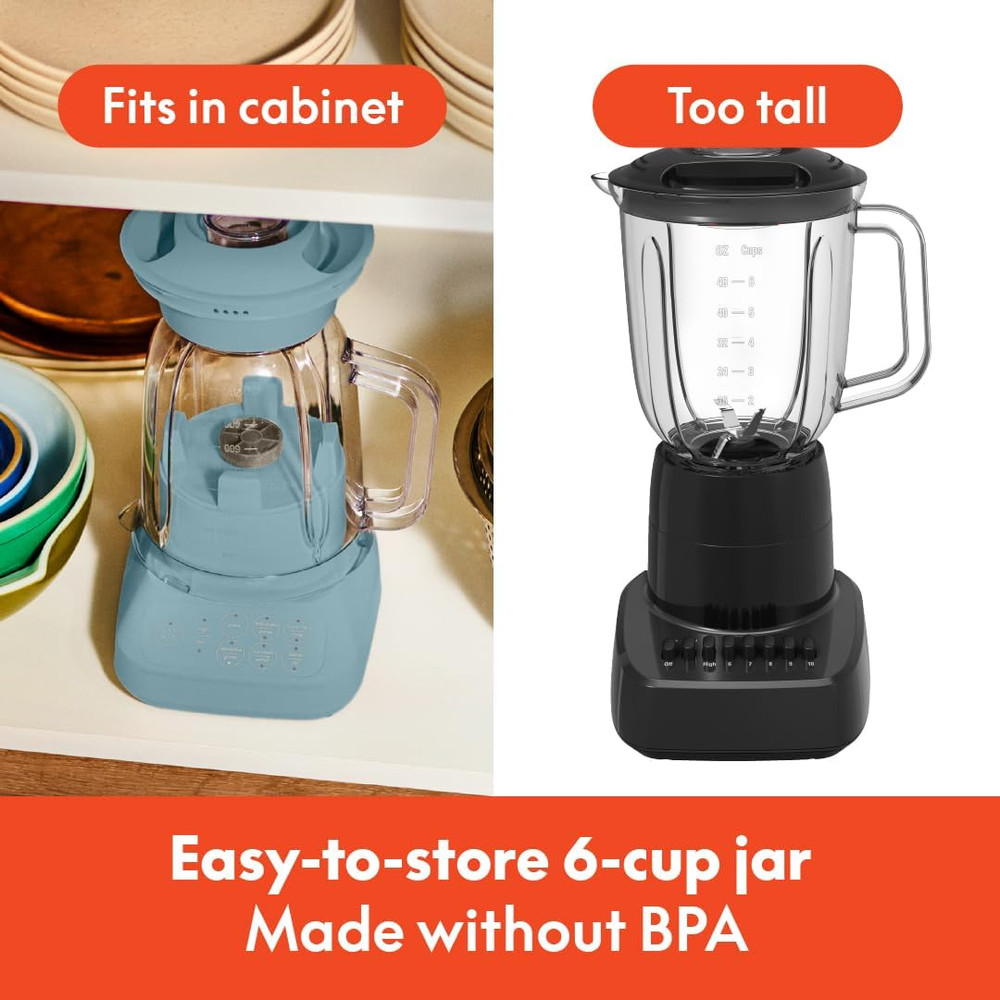 10 Speed Countertop Blender, Juicer & Smoothie Maker, Fits-Anywhere™ Kitchenware