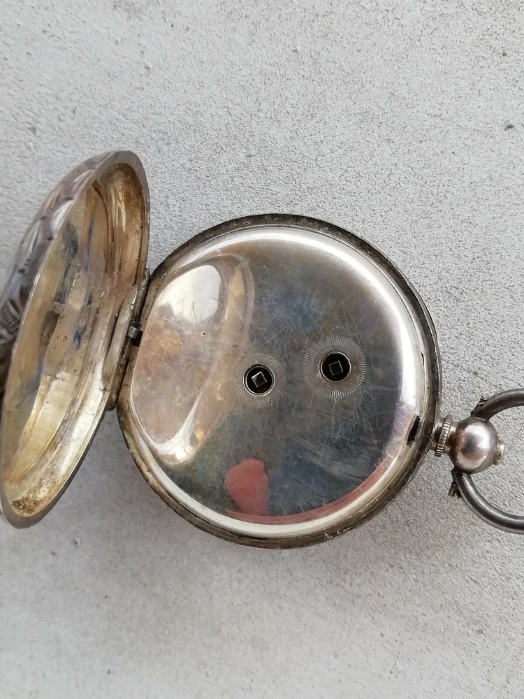 Old England Craft 925 Silver Pocket Watch