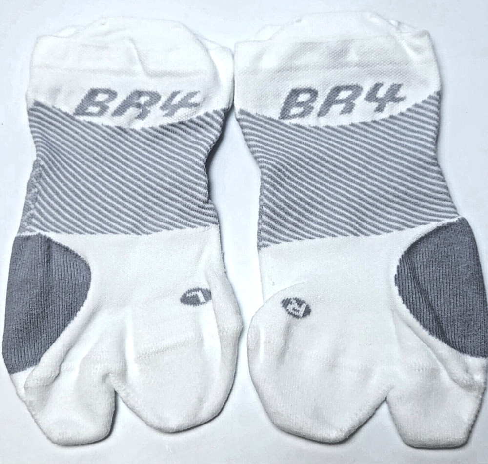 OS1st BR4 Bunion Relief Socks White L