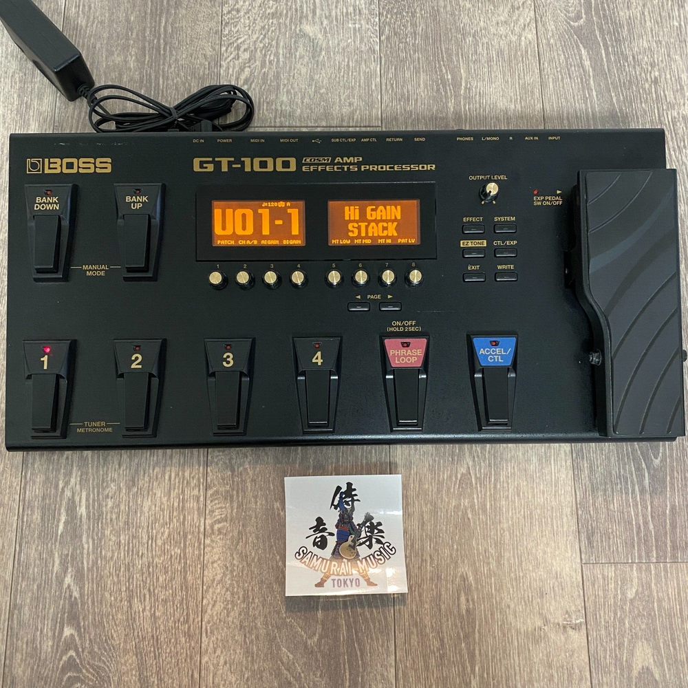 BOSS GT-100 Multi Effector Guitar Effects Processor ver.2 Used ※With AC Adapter