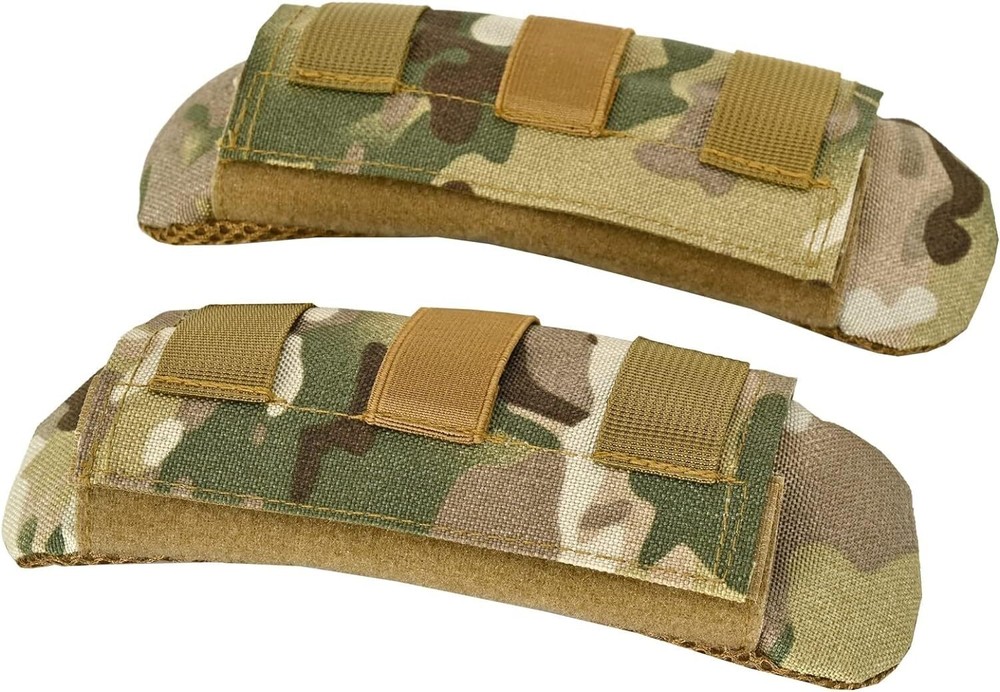 2x Camouflage Shoulder Strap Pad Vest Shoulder Backpack Strap Pads Fit 2'' US