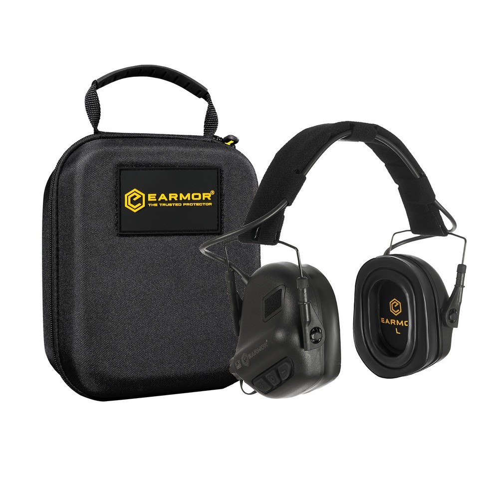 EARMOR M31 PLUS Hearing Protection and Storage Case for Shooting, NRR 22dB