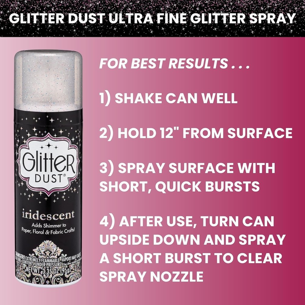 Ultra Fine Glitter Spray, Iridescent