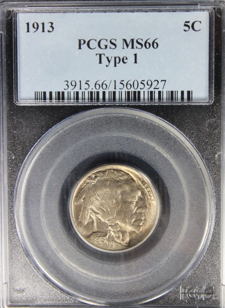 1913 MS66 Buffalo Nickle, Type 1 PCGS 15605927