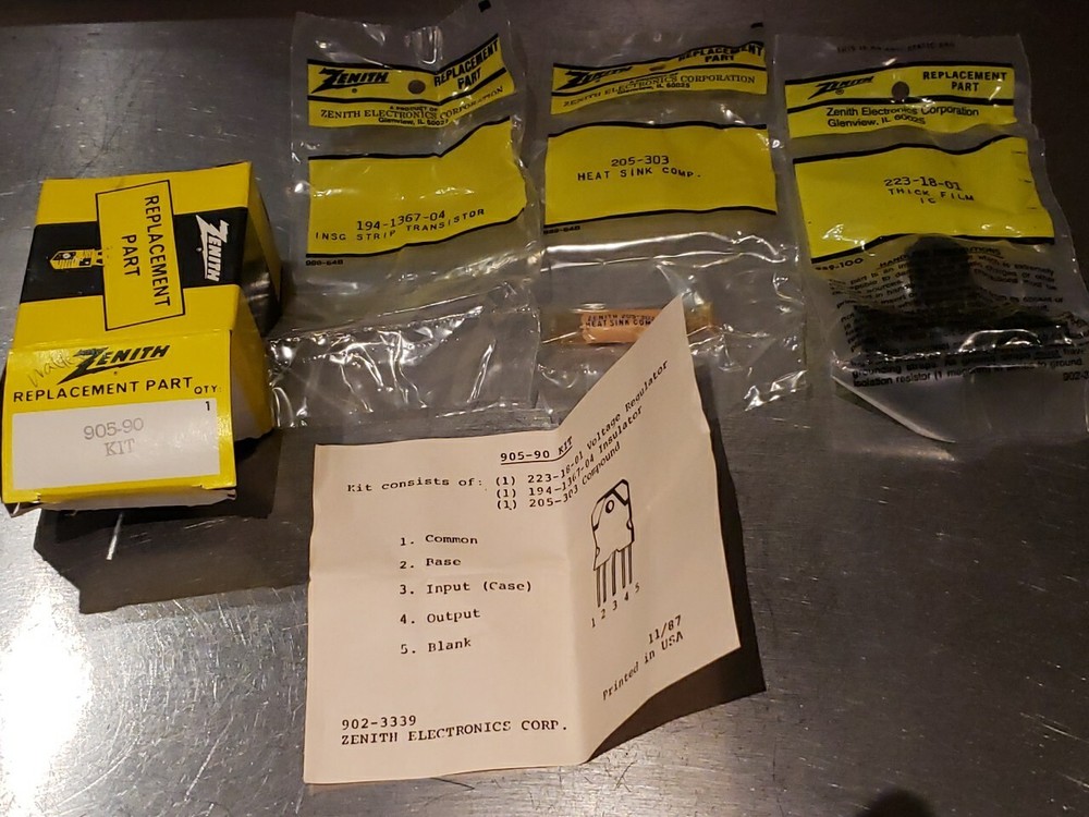 NEW Zenith Replacement Part 905-90 IC Kit NOS