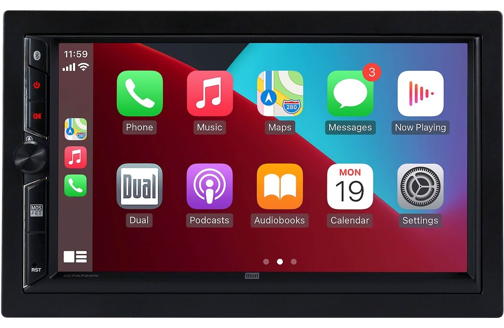 Dual 7″ Media Receiver with Wireless Android Auto & Apple CarPlay