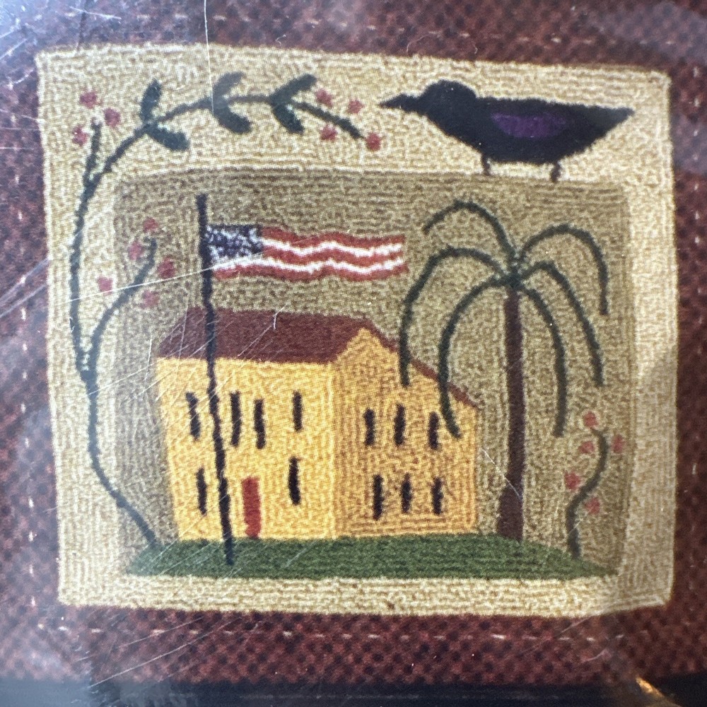 THREADS THAT BIND Painted Glory punch needle embroidery kit - #679 flag house