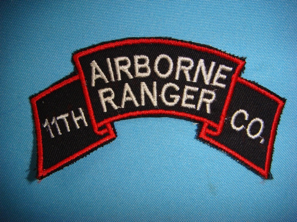 SCROLL PATCH US ARMY 11th RANGER INFANTRY COMPANY