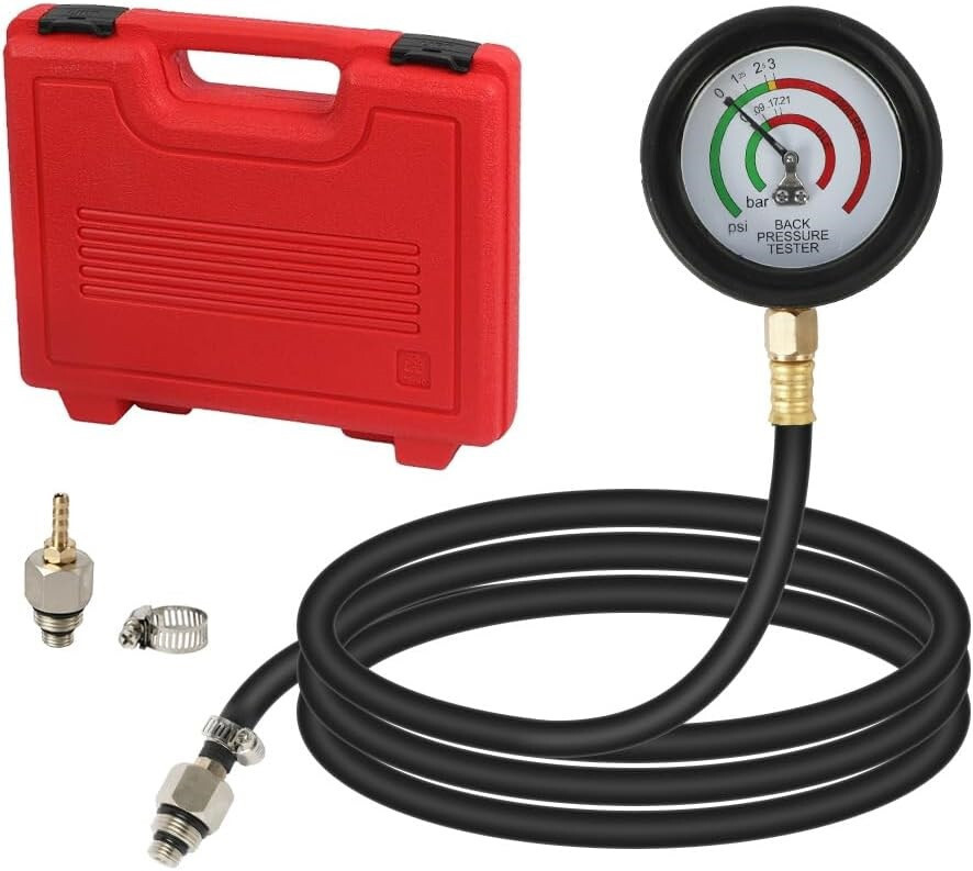 Auto Car Exhaust Back Pressure Tester Gauge Meter Diagnostic Test Tool Sensor