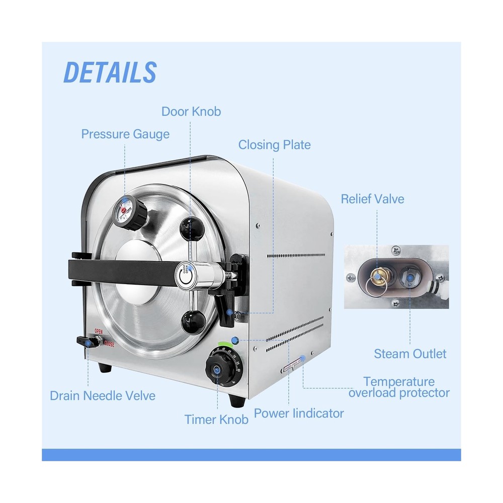 DACAT-RICHFU TR250E 14L Autoclave