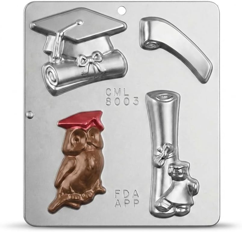 Graduation Assortment Chocolate Candy Mold  8003 NEW