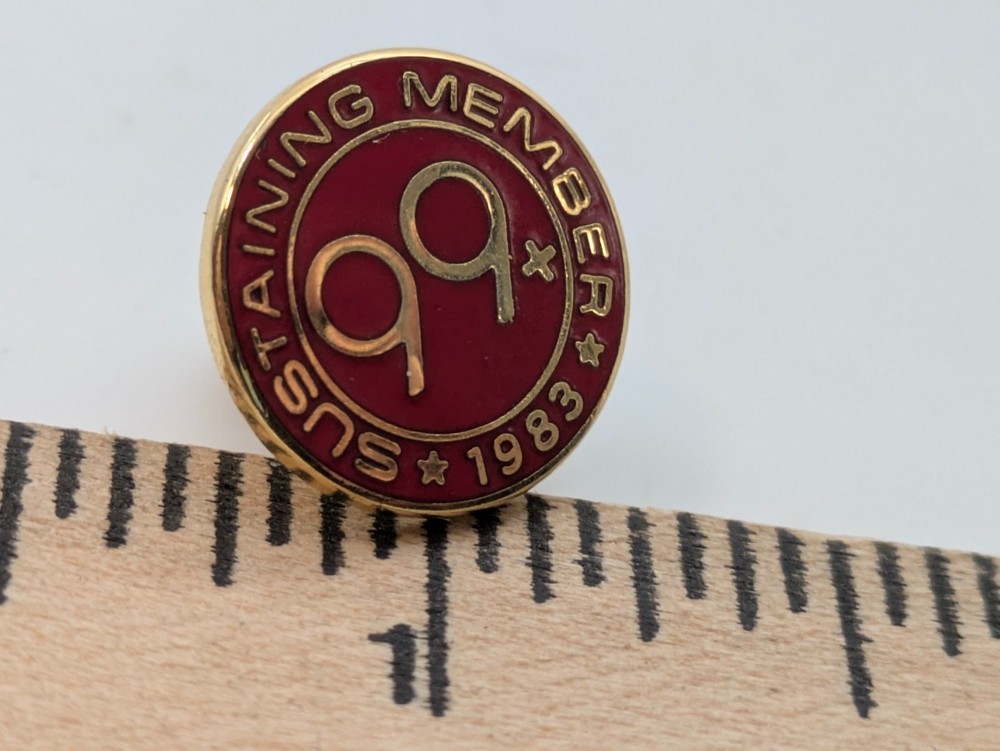 Sustaining Member 99+ 1983 Small Tack Lapel Pin